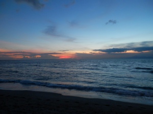 Sunset view from the beach by Sudamala Suites, Mangsit